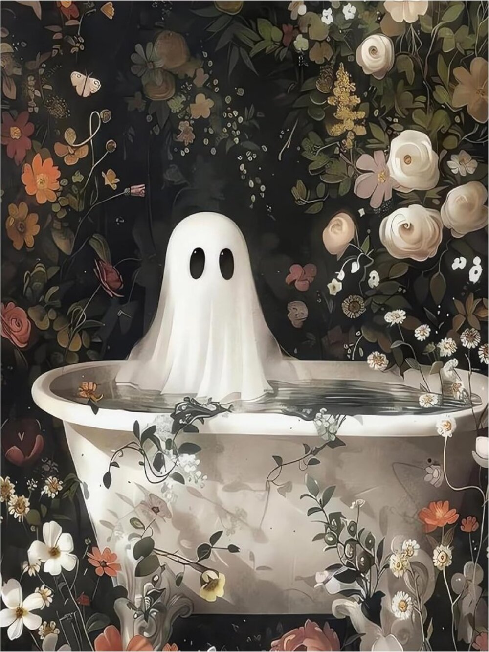 Ghost Diamond Art Kits for Adults Beginners Halloween 5D Full Drill DIY Art Kit